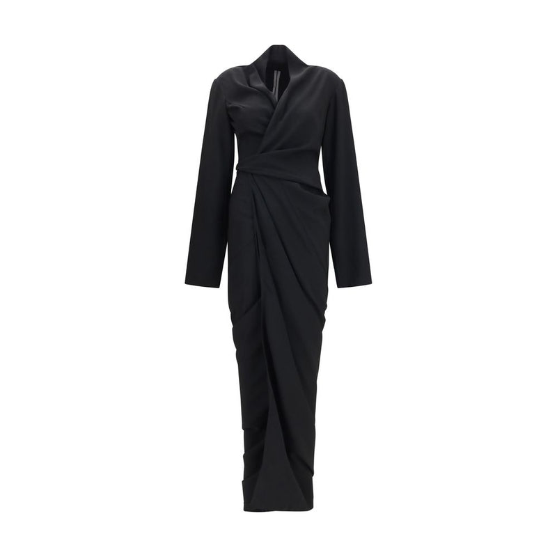 Robe décontractée noire en viscose Rick Owens