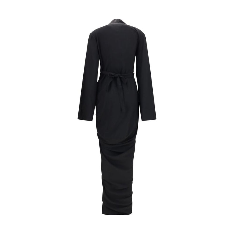 Robe décontractée noire en viscose Rick Owens