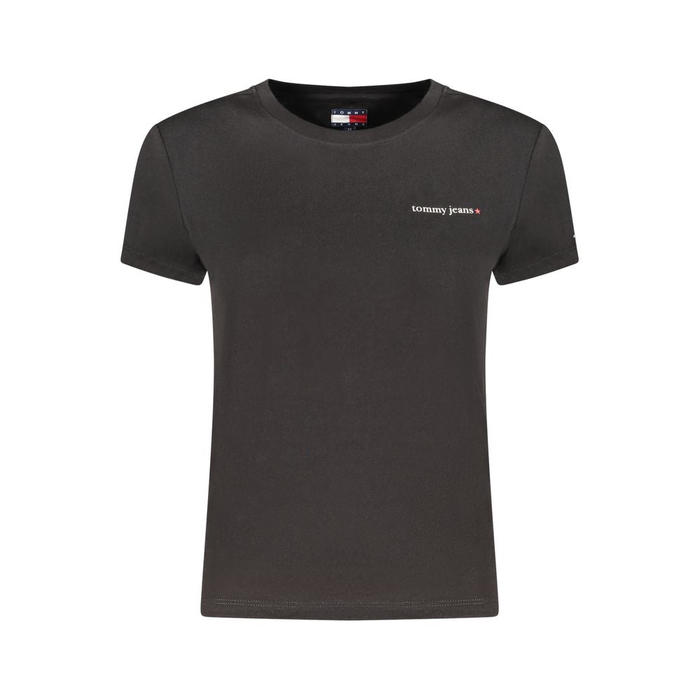 Tommy Hilfiger Black Cotton Women's T-Shirt