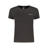 Tommy Hilfiger Black Cotton Women's T-Shirt
