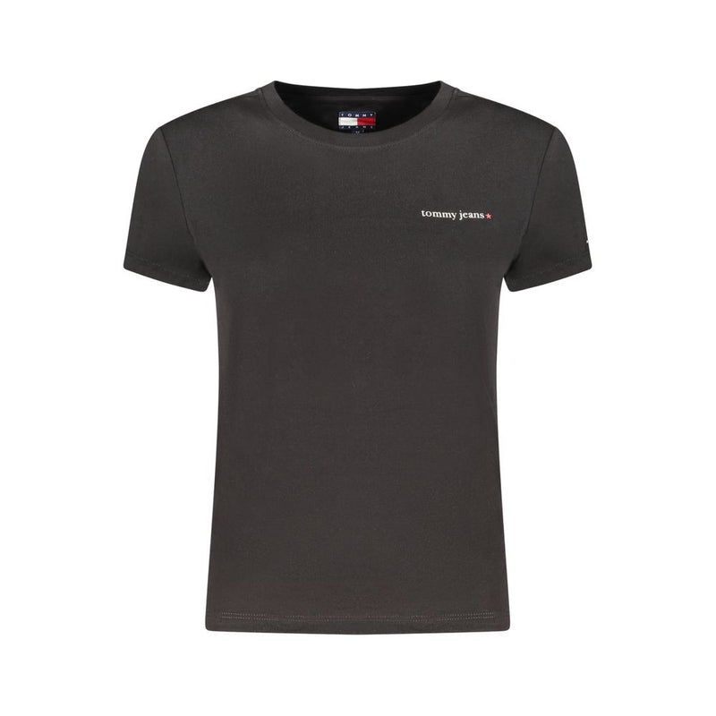 Tommy Hilfiger Black Cotton Women's T-Shirt