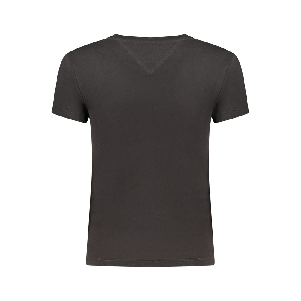 Tommy Hilfiger Black Cotton Women's T-Shirt