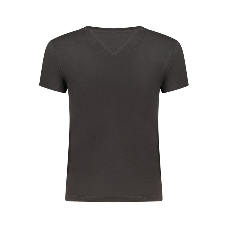 Tommy Hilfiger Black Cotton Women's T-Shirt