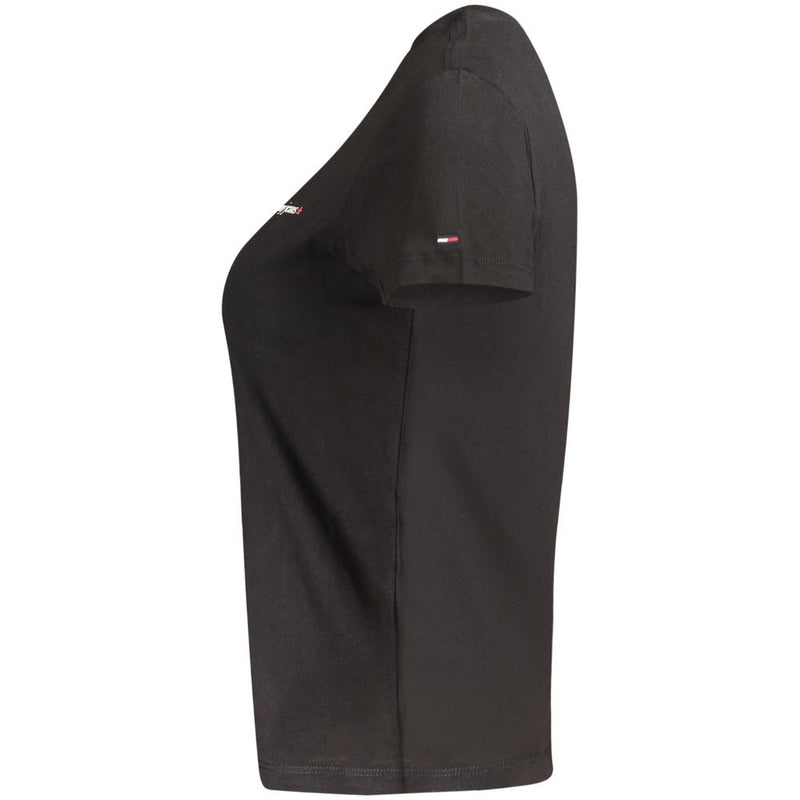 Tommy Hilfiger Black Cotton Women's T-Shirt