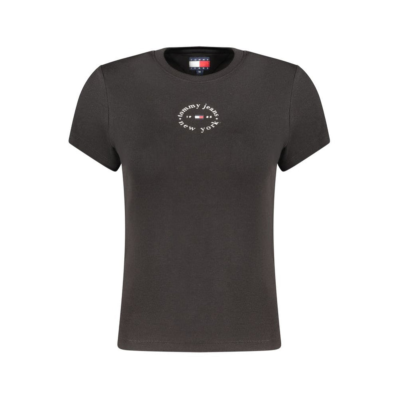 Tommy Hilfiger Black Cotton Women's T-Shirt