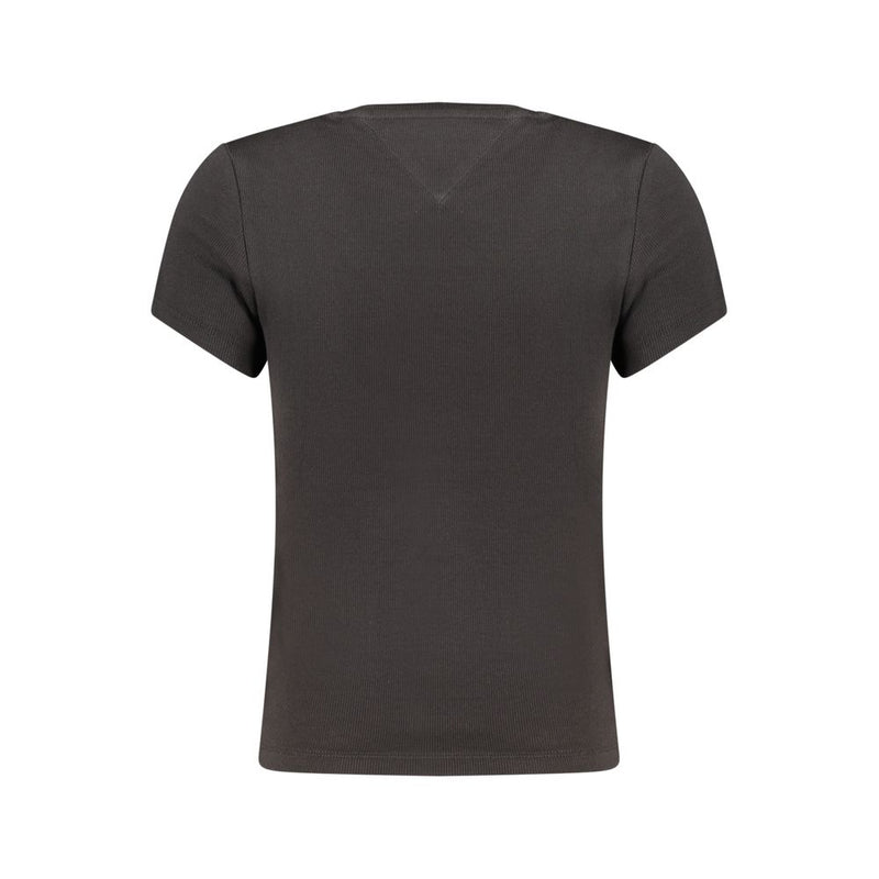 Tommy Hilfiger Black Cotton Women's T-Shirt