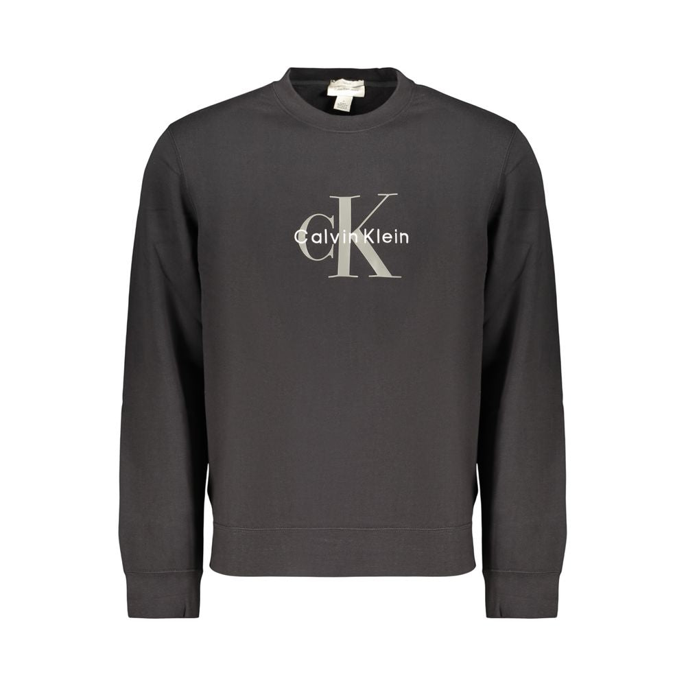 Calvin Klein Black Cotton Mens Sweatshirt - Timeless Comfort