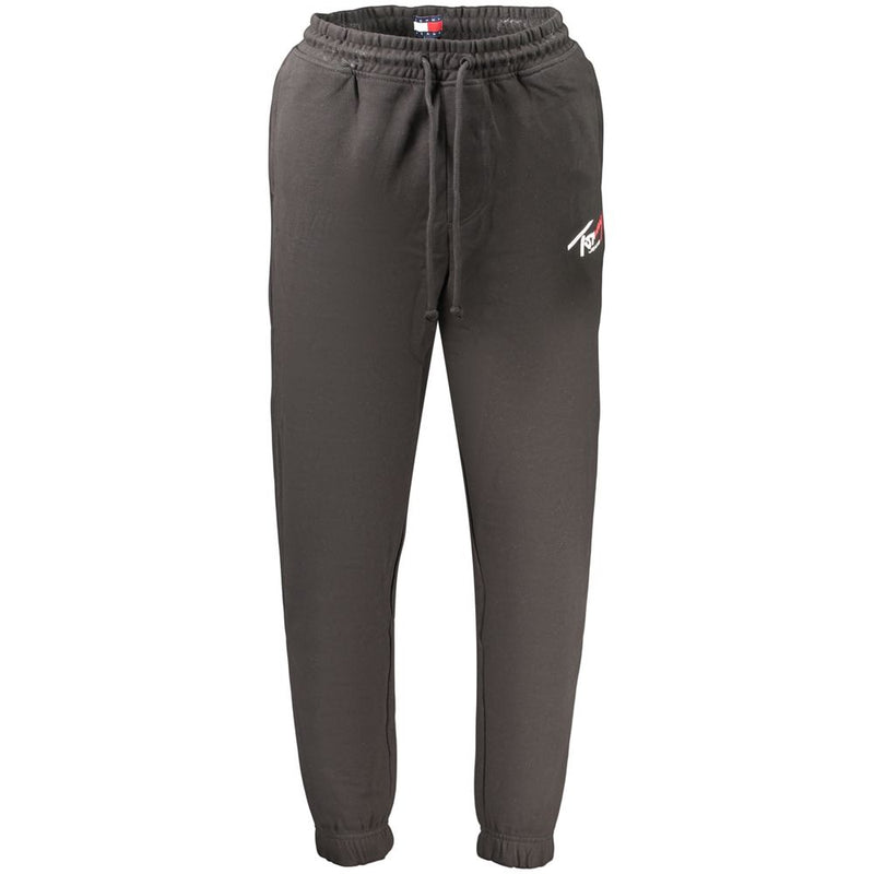 Tommy Hilfiger Black Cotton Mens Trousers