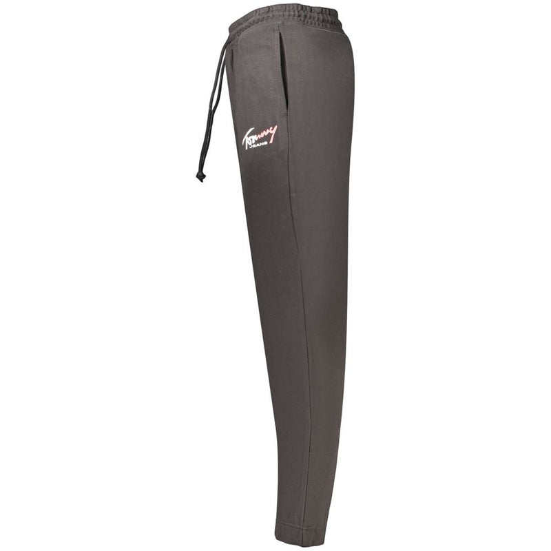 Tommy Hilfiger Black Cotton Mens Trousers