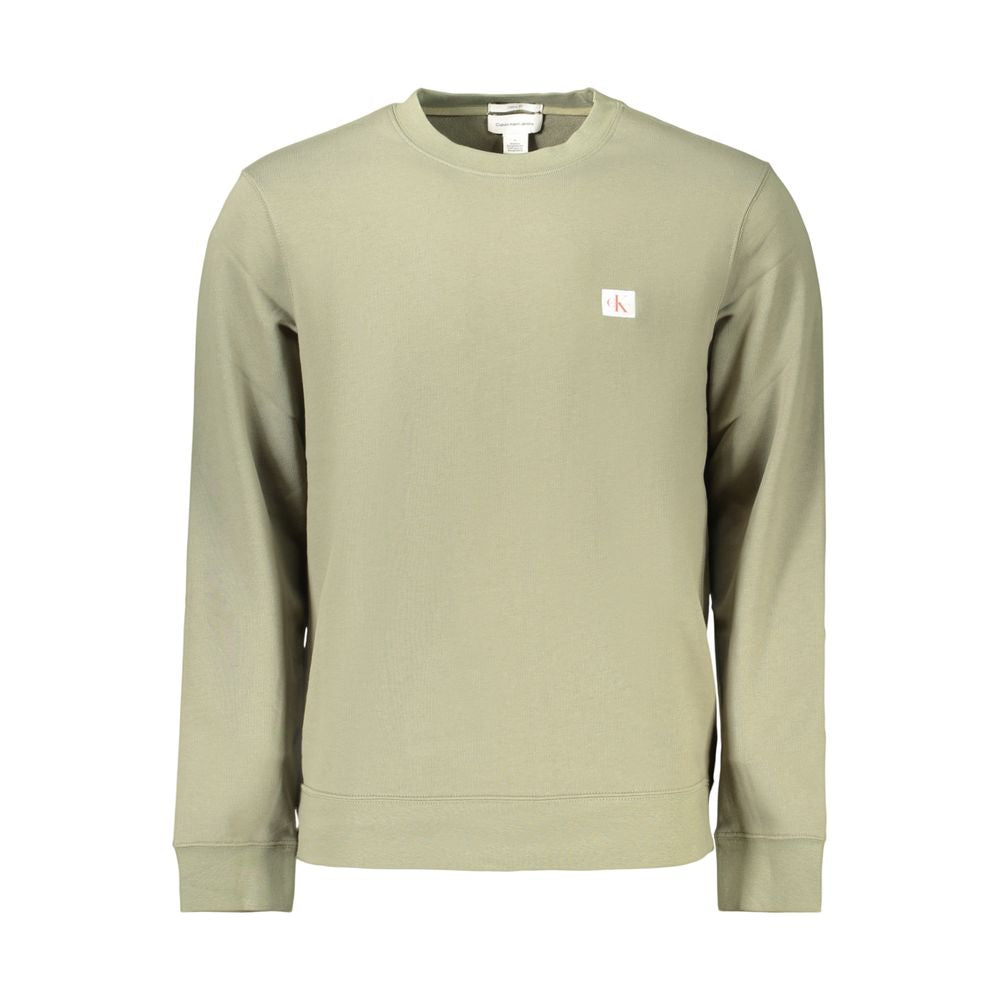 Calvin Klein Green Cotton Men's Sweatshirt
