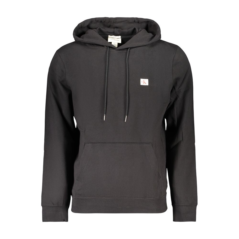 Sweat à capuche Calvin Klein noir en coton pour homme