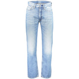 Calvin Klein Azzurro Cotton Men's Straight Jeans