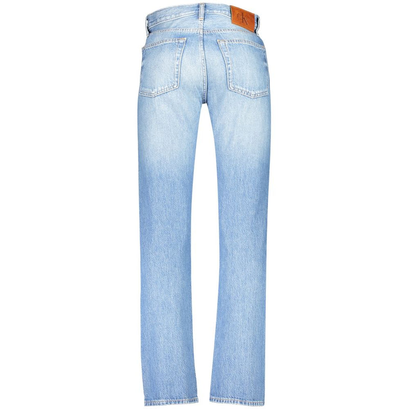 Calvin Klein Azzurro Cotton Men's Straight Jeans