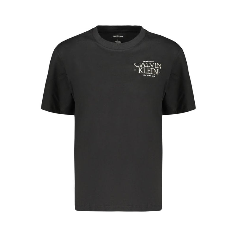 Calvin Klein Women's Black Cotton T-Shirt - Iconic Style