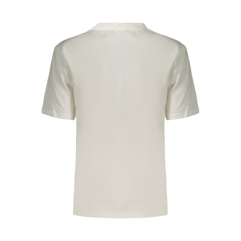 Calvin Klein Women's White Cotton T-Shirt - Casual Elegance
