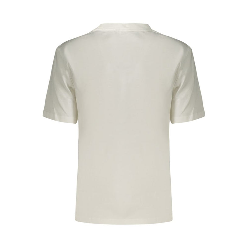 Calvin Klein Women's White Cotton T-Shirt - Casual Elegance
