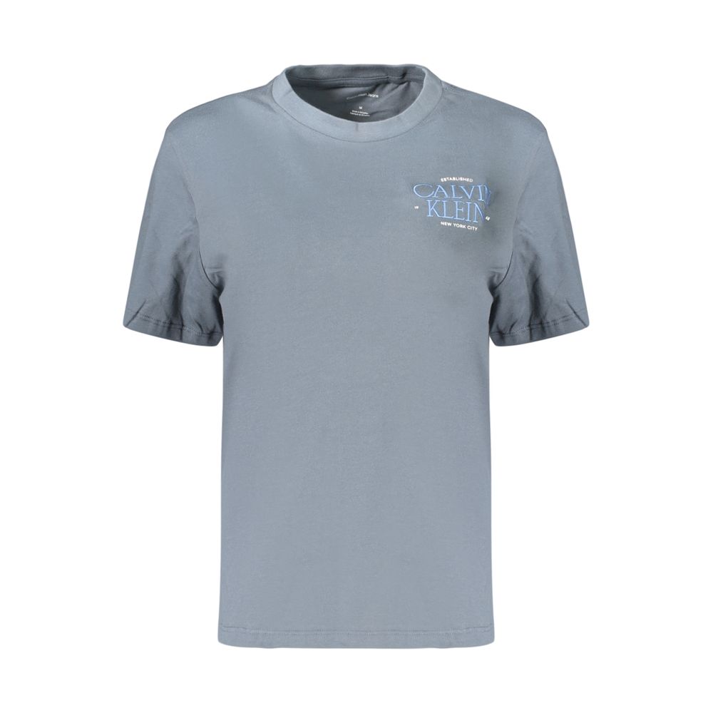 T-shirt Calvin Klein gris en coton pour femme