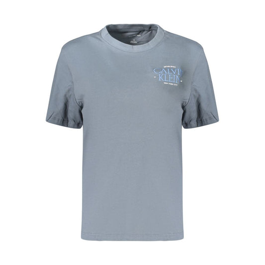 T-shirt Calvin Klein gris en coton pour femme