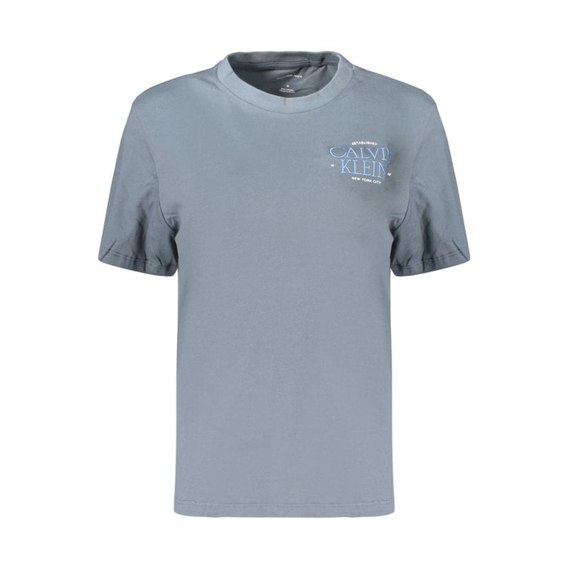 T-shirt Calvin Klein gris en coton pour femme