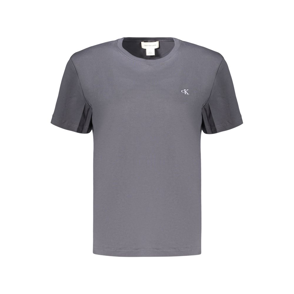 Calvin Klein Gray Cotton Women's T-Shirt - Timeless Style