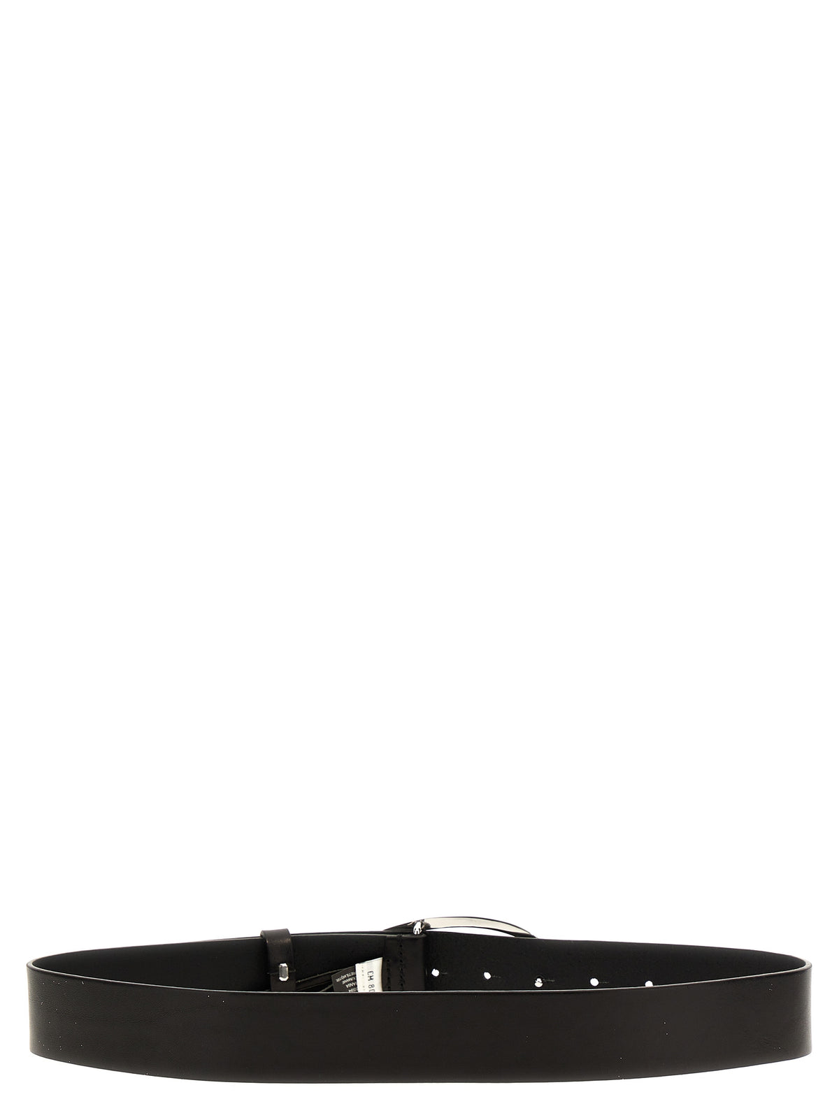 Ceinture Diesel noire en autres fibres, coupe droite