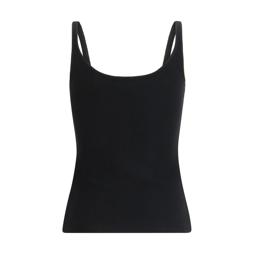 Off-White Black Cotton Sleeveless T-Shirt - Stylish & Versatile