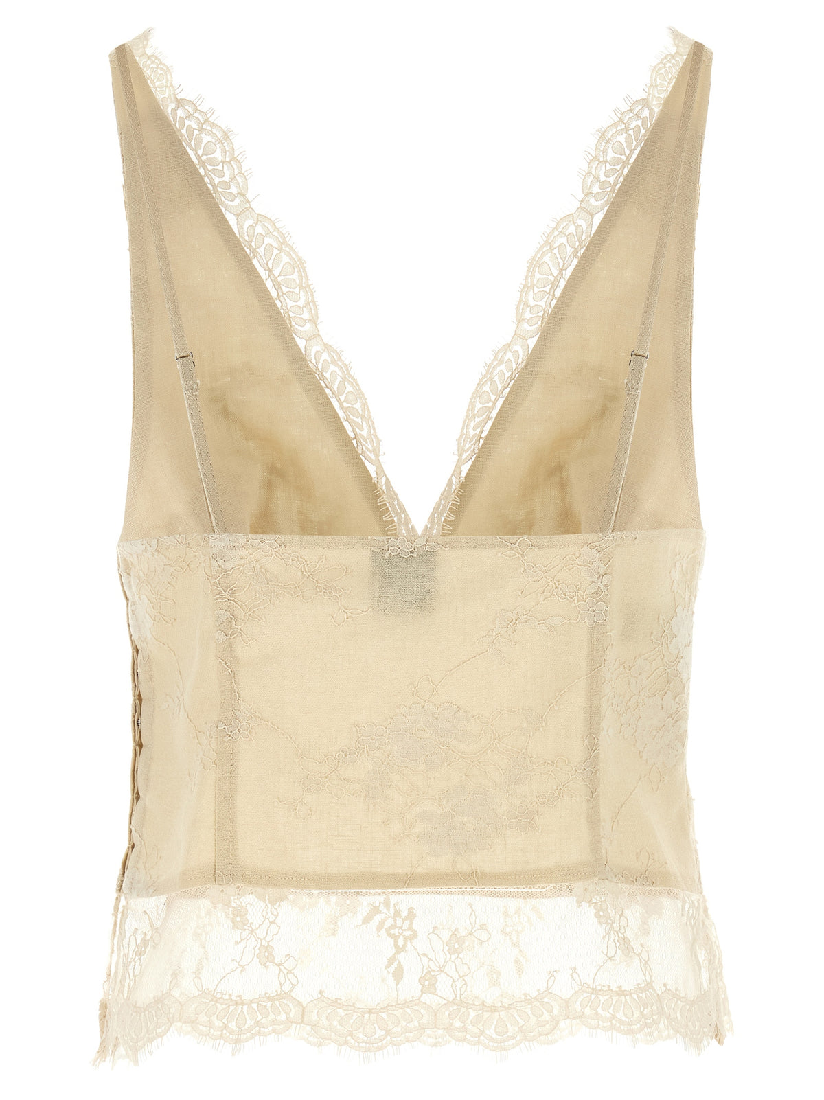 PINKO Débardeurs Beige en Lin