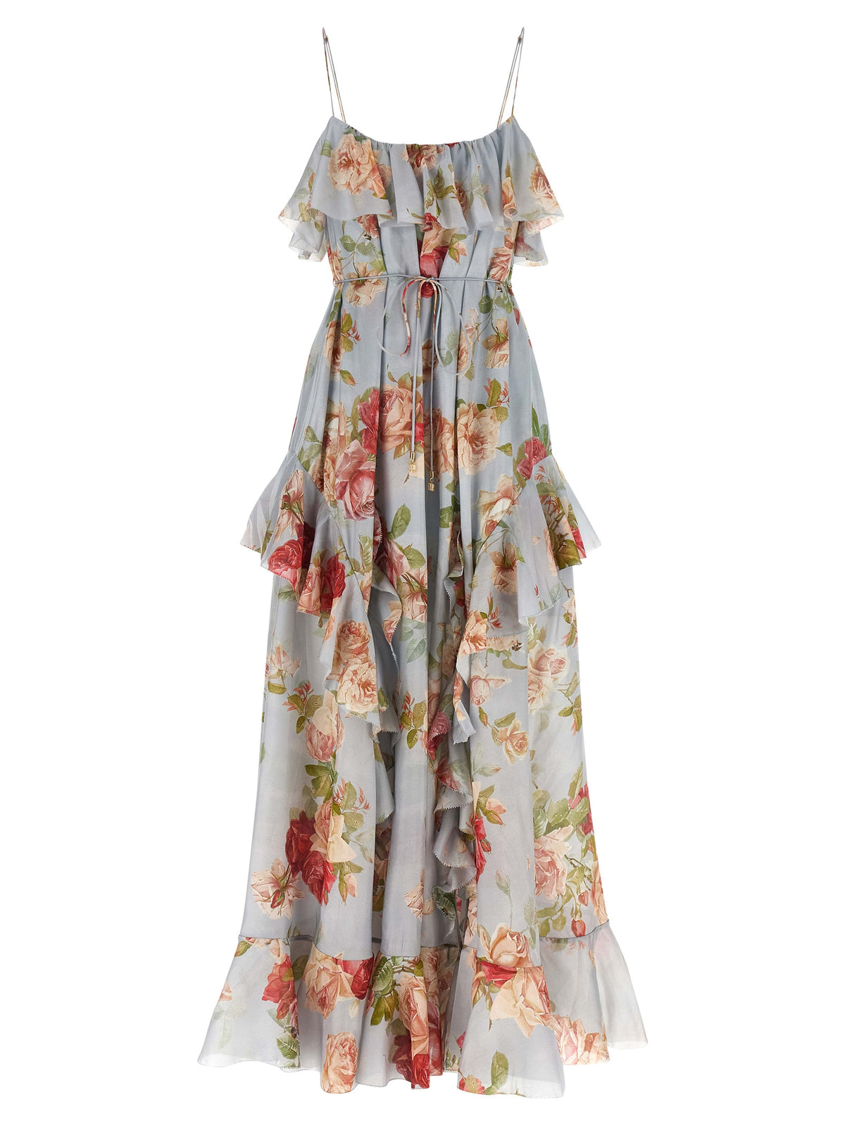 Robe longue en soie multicolore Zimmermann