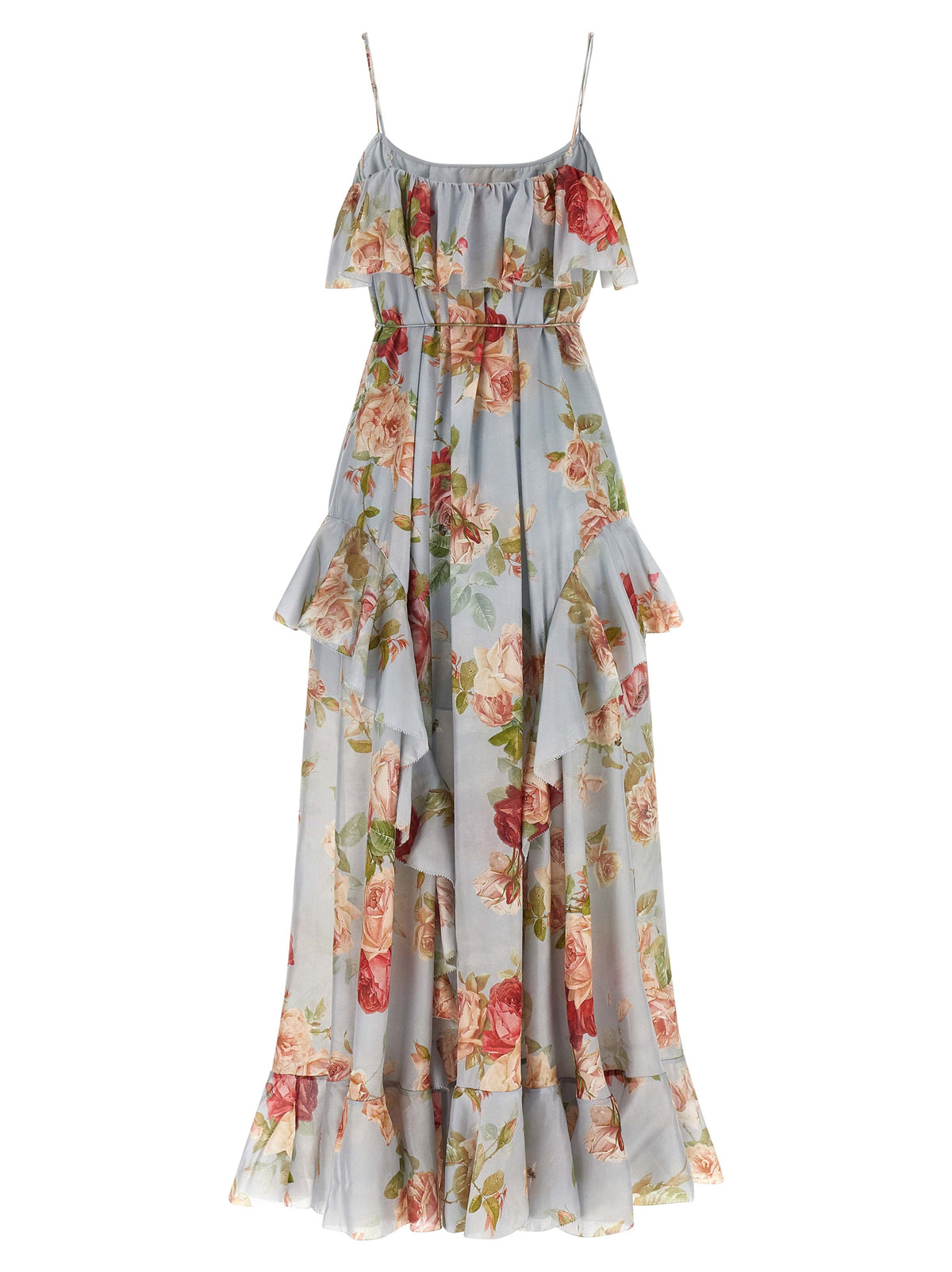Robe longue en soie multicolore Zimmermann