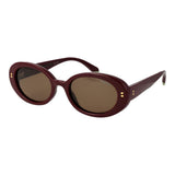 Polaroid Burgundy Polycarbonate Sunglasses for Women