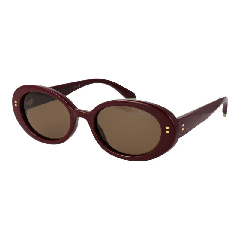 Polaroid Burgundy Polycarbonate Sunglasses for Women