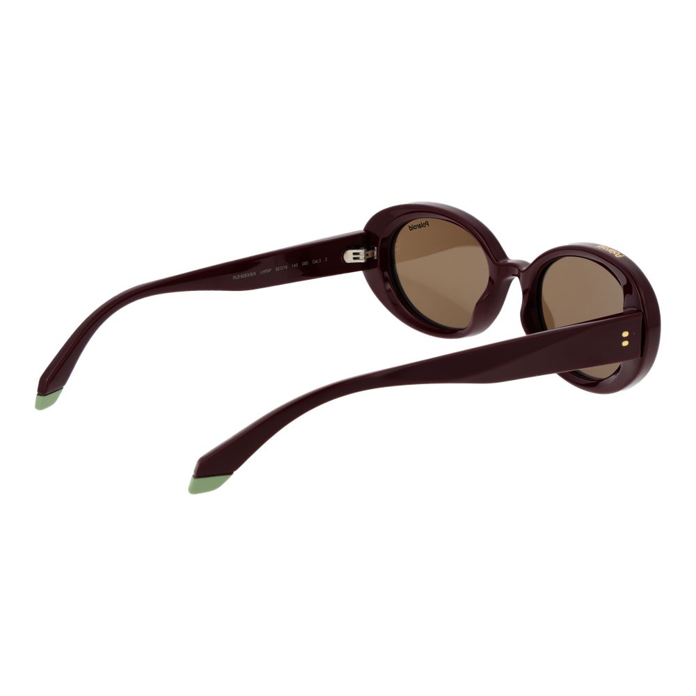 Polaroid Burgundy Polycarbonate Sunglasses for Women