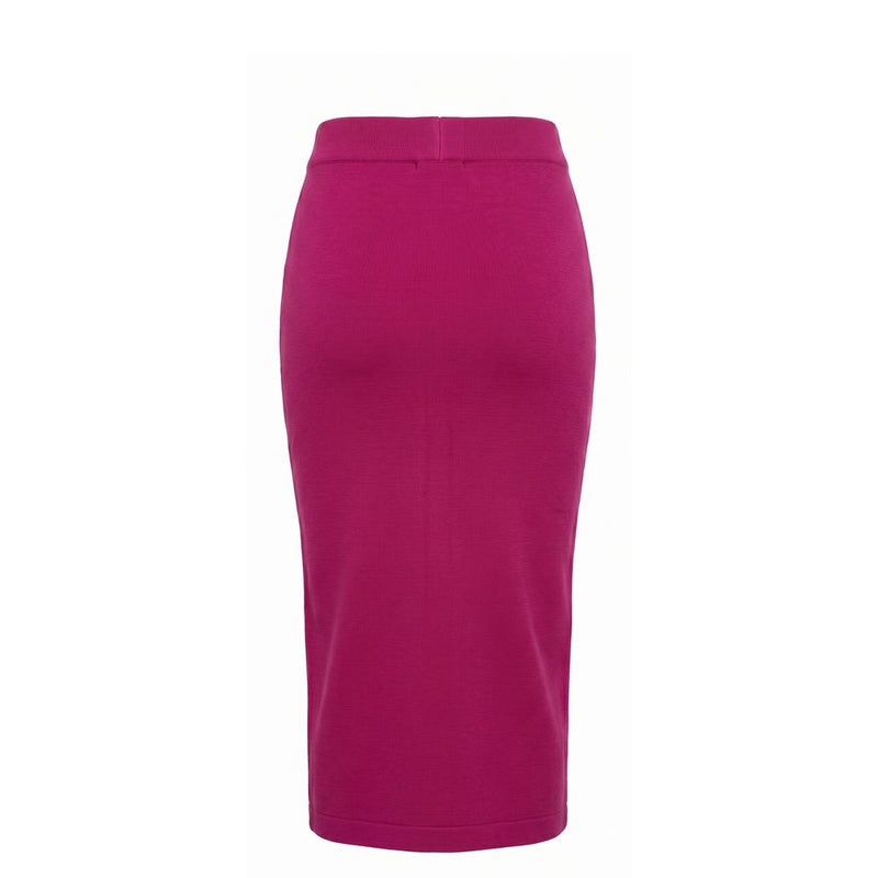 Malo Purple Cotton Women Skirt