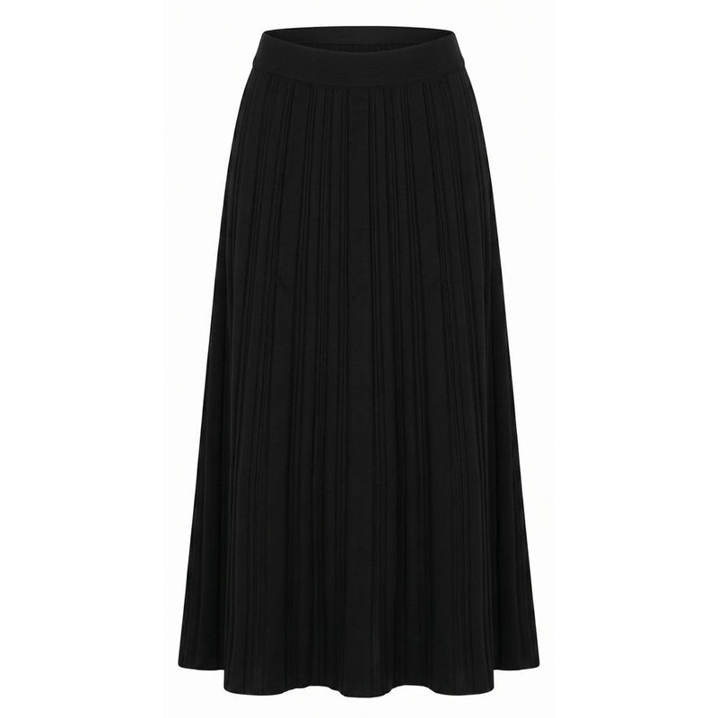 Malo Black Cotton Skirt for Women - Elegant and Comfortable