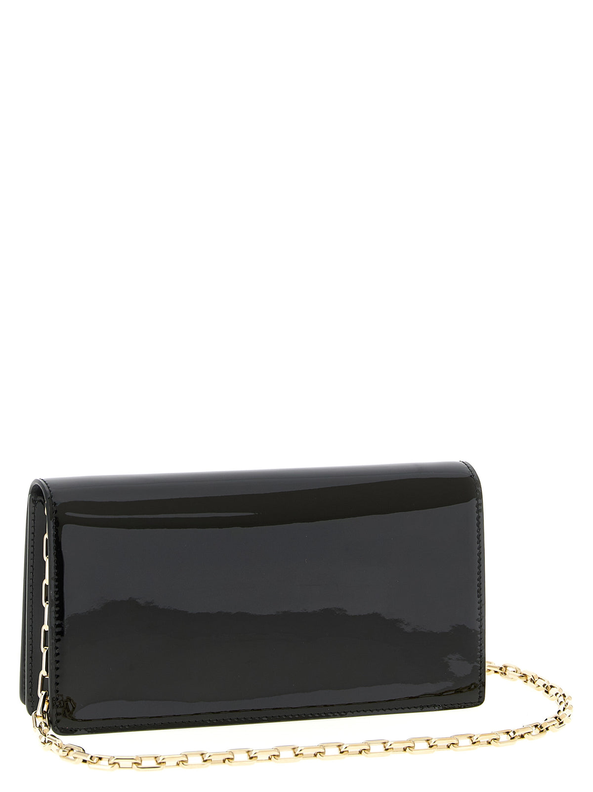 Pochette Christian Louboutin en cuir de veau noir
