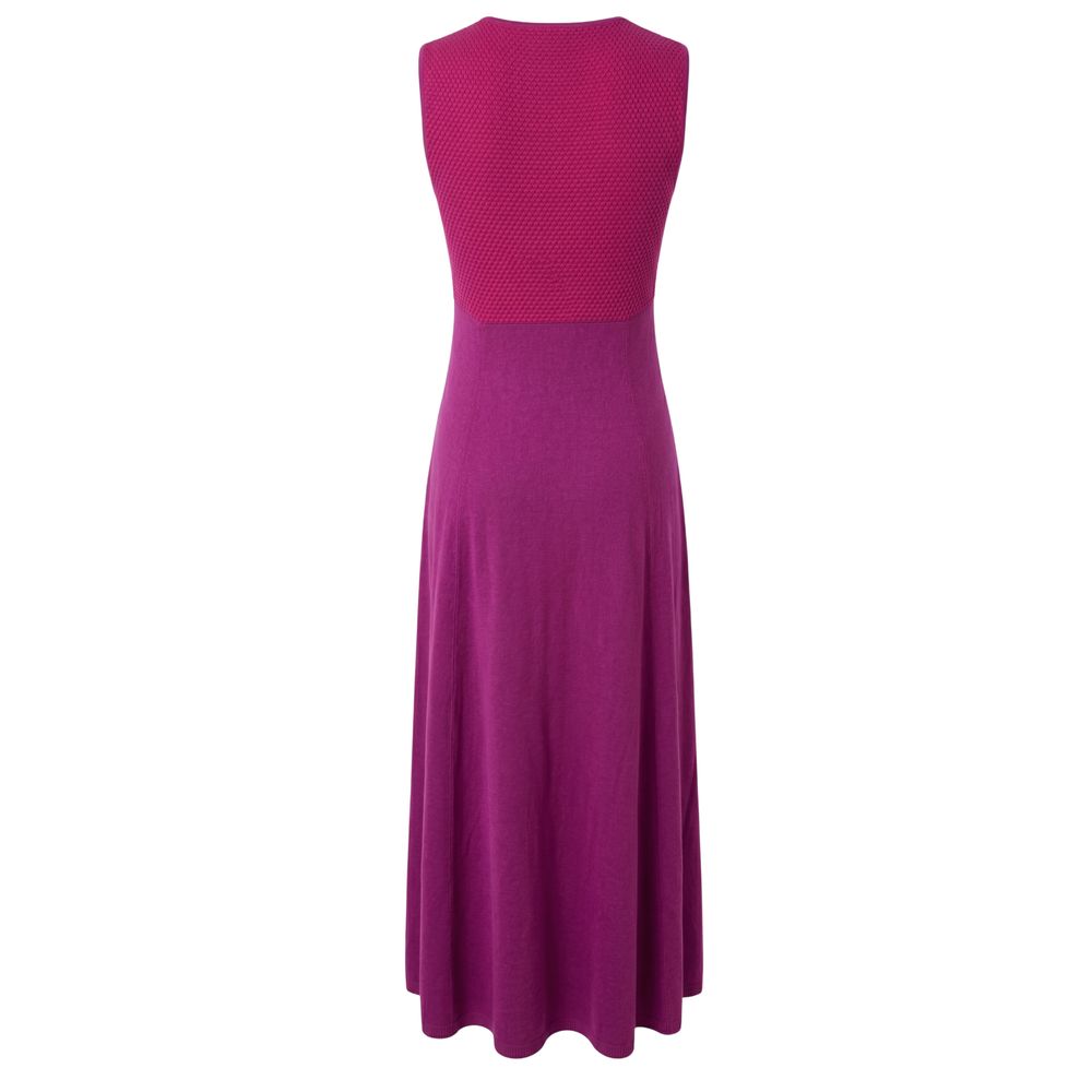 Malo Purple Silk Women Dress - Elegant Sleeveless Design