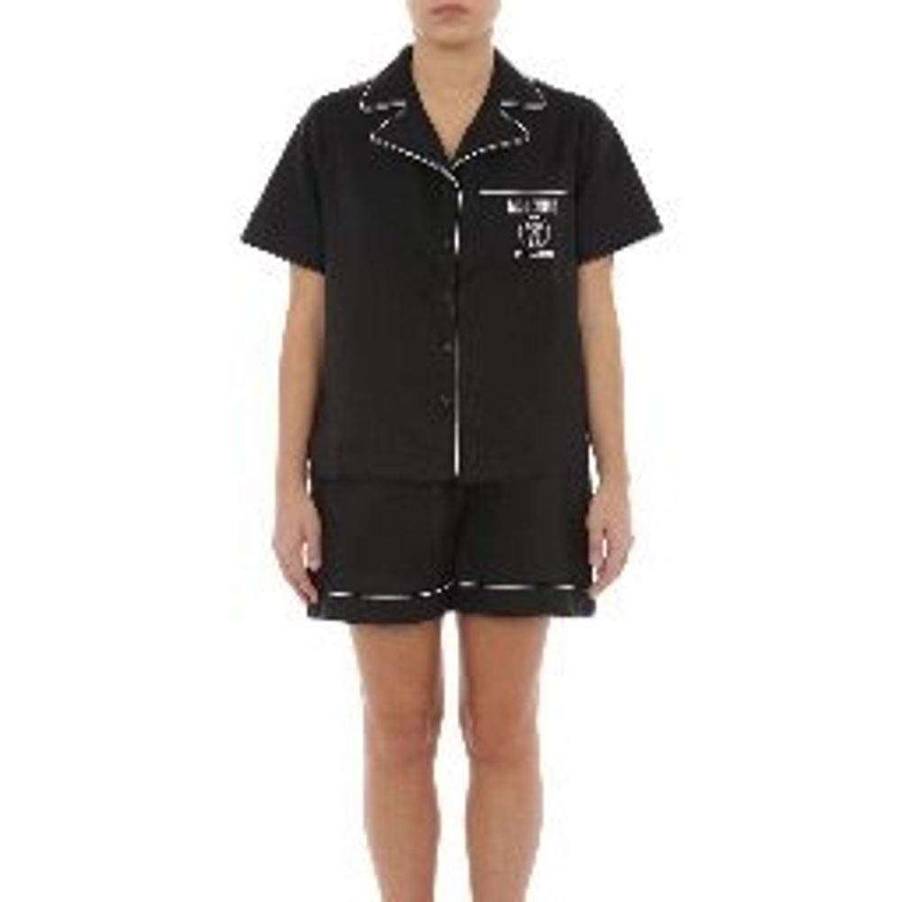 Ensemble de nuit Moschino en viscose rose