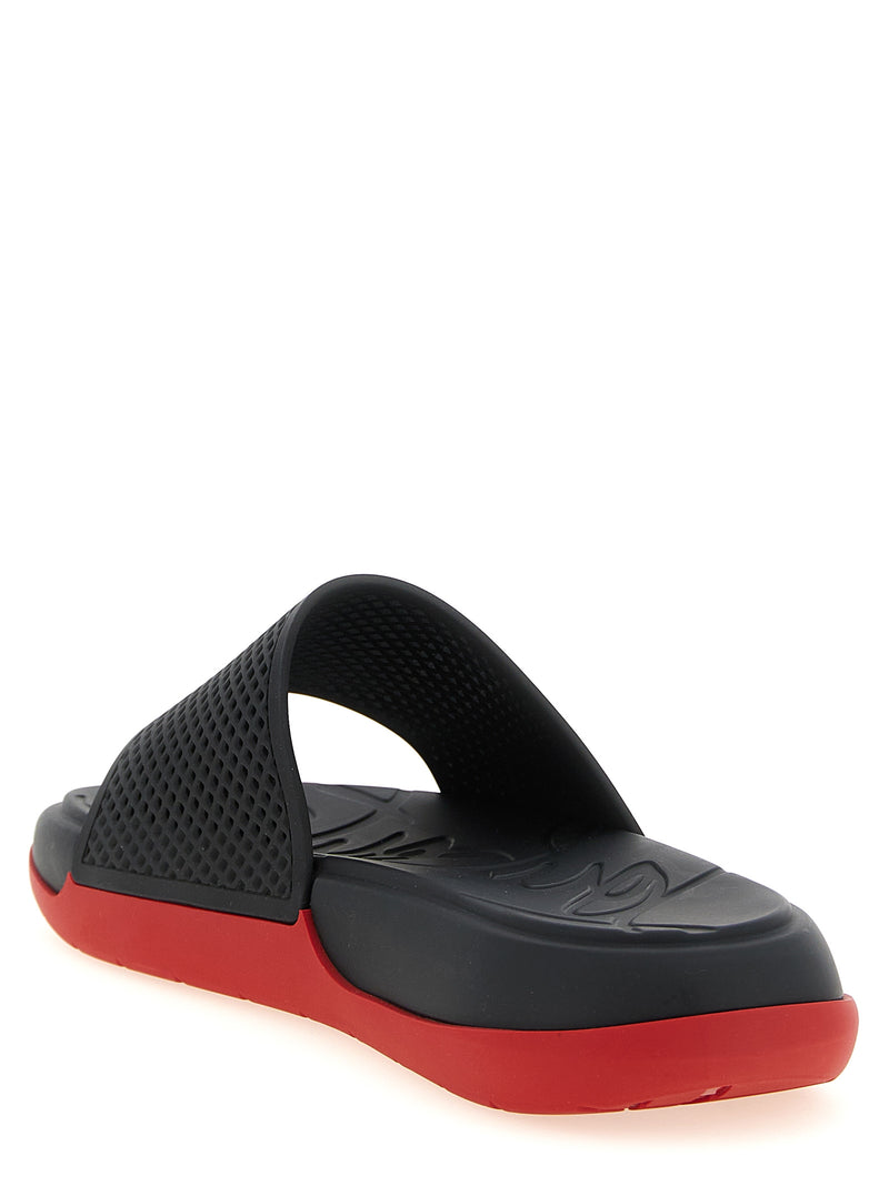 Mules Christian Louboutin noires en polyéthylène