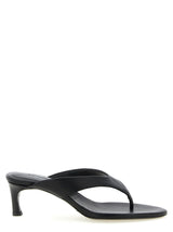 Sandales tongs ROTATE BIRGER CHRISTENSEN en cuir de veau noir
