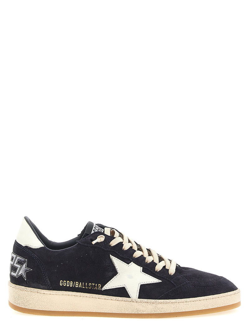Baskets basses Golden Goose en cuir de vachette bleu