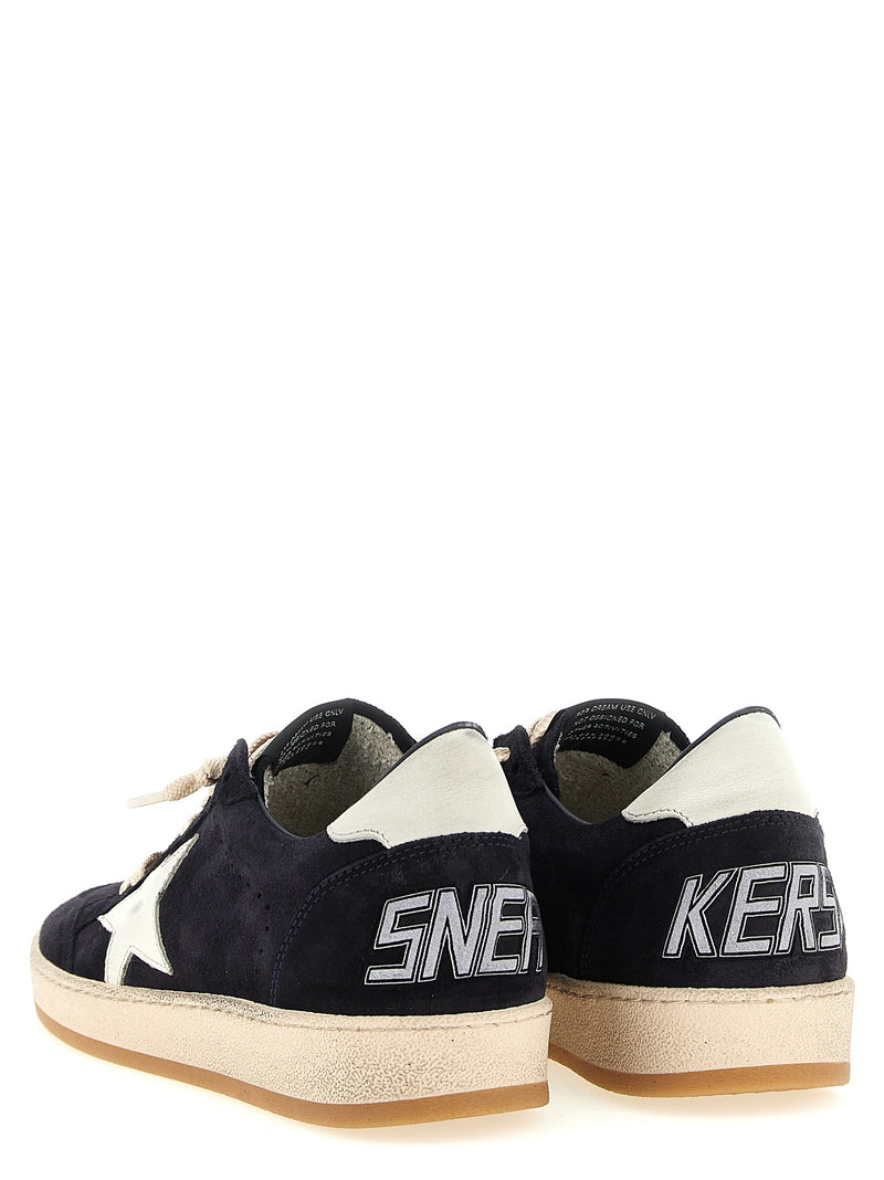Baskets basses Golden Goose en cuir de vachette bleu
