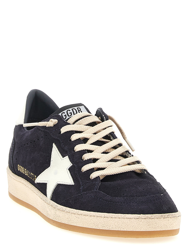 Baskets basses Golden Goose en cuir de vachette bleu