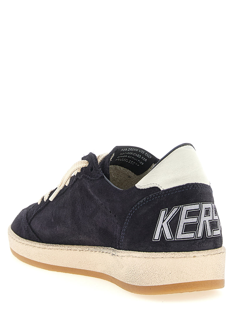 Baskets basses Golden Goose en cuir de vachette bleu