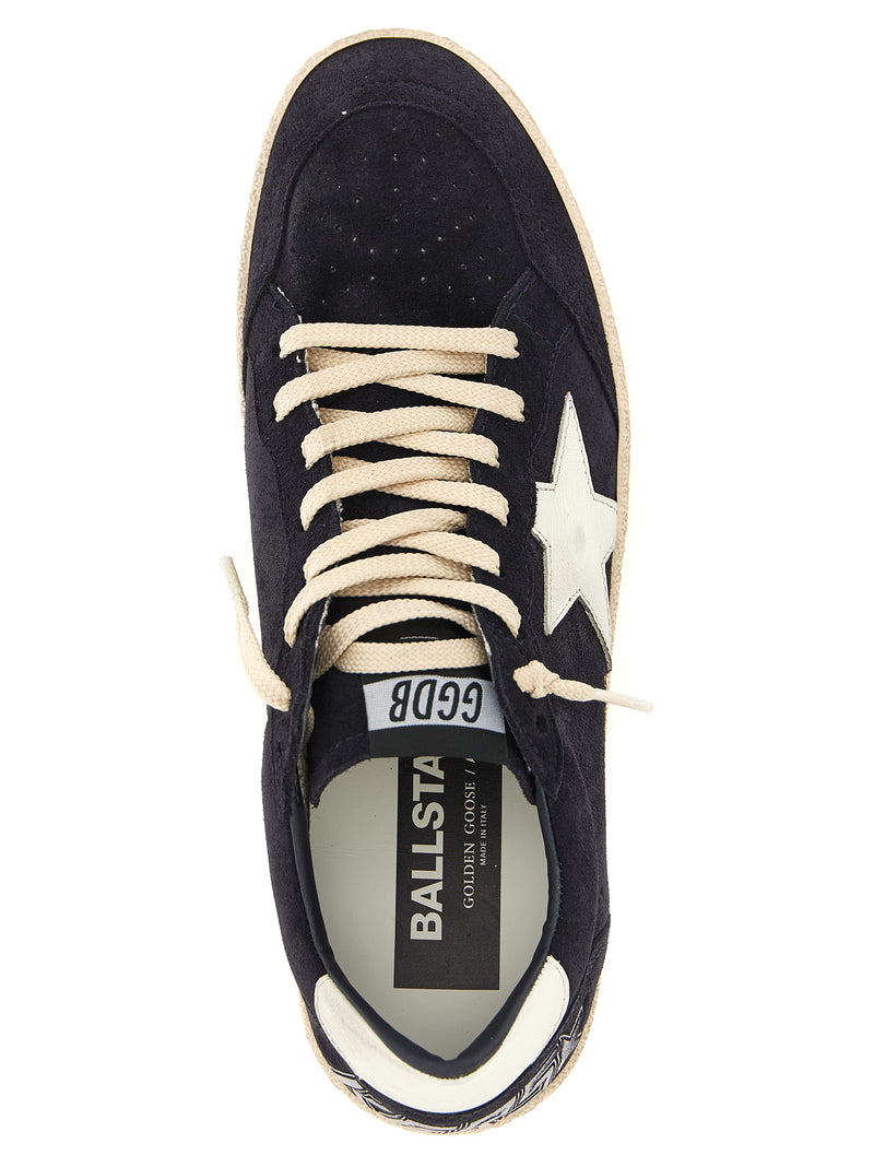 Baskets basses Golden Goose en cuir de vachette bleu