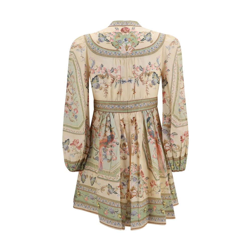 Robe décontractée en lin multicolore Zimmermann