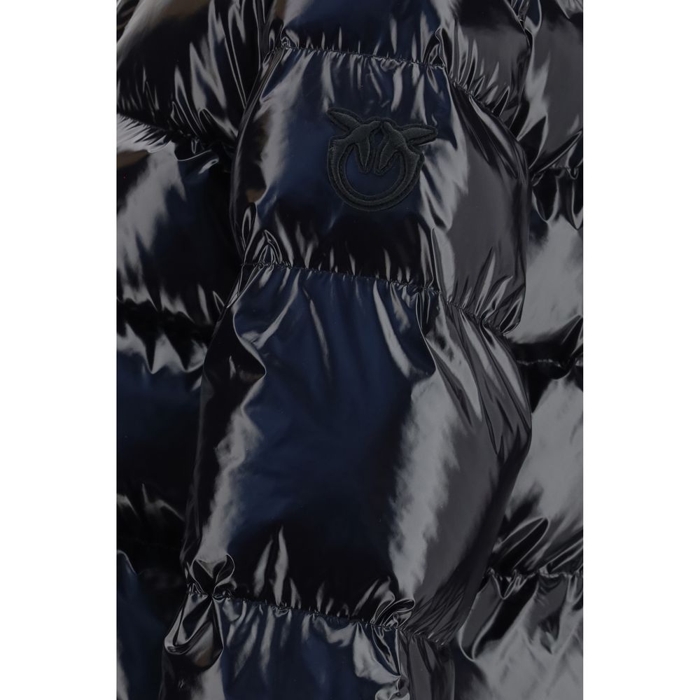 Veste longue en polyamide noir PINKO