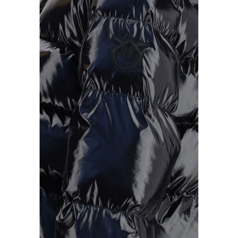 Veste longue en polyamide noir PINKO