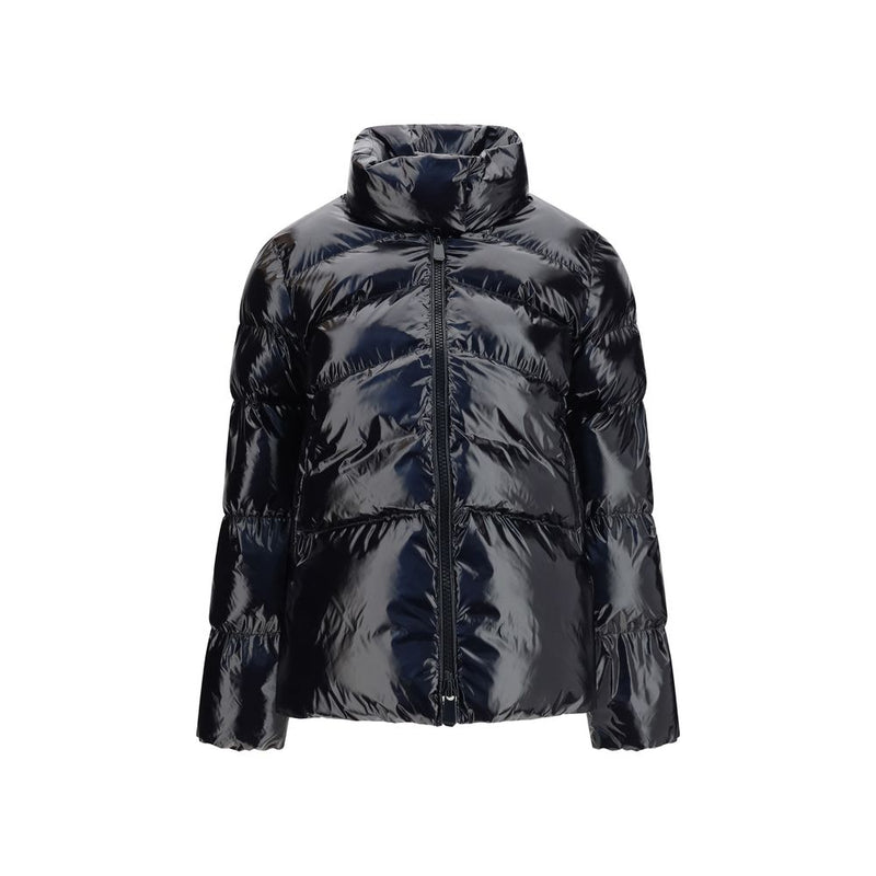 PINKO Black Polyamide Full-Length Jacket