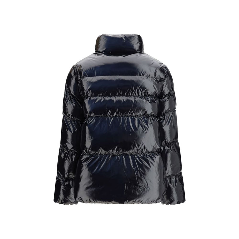 PINKO Black Polyamide Full-Length Jacket