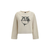 Sweat-shirt en coton beige PINKO